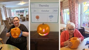 Swallownest Residents get carving pumpkins